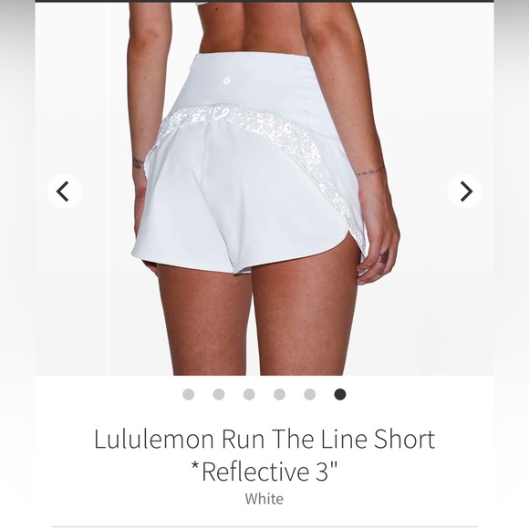 Lululemon Run The Line Short *Reflective 3" sz10 - Picture 7 of 7
